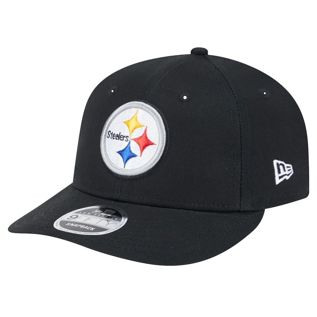 Pittsburgh Steelers New Era Main Low Profile 9FIFTY Snapback Hat Black