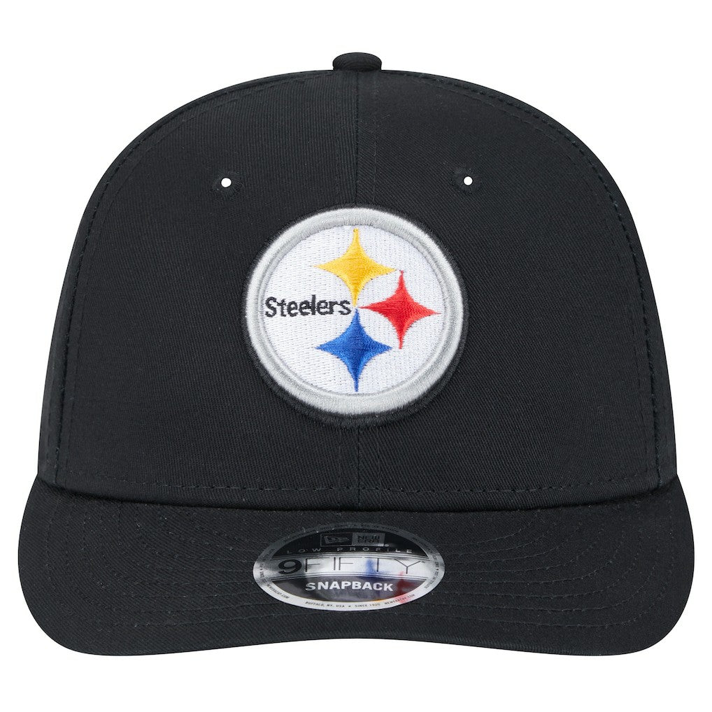 Pittsburgh Steelers New Era Main Low Profile 9FIFTY Snapback Hat Black