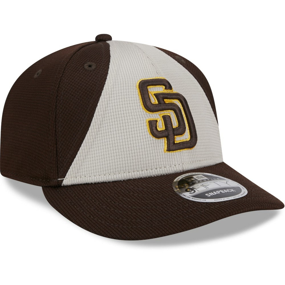 San Diego Padres New Era 2025 Batting Practice Low Profile 9FIFTY Snapback Hat - Brown - New Era Discount