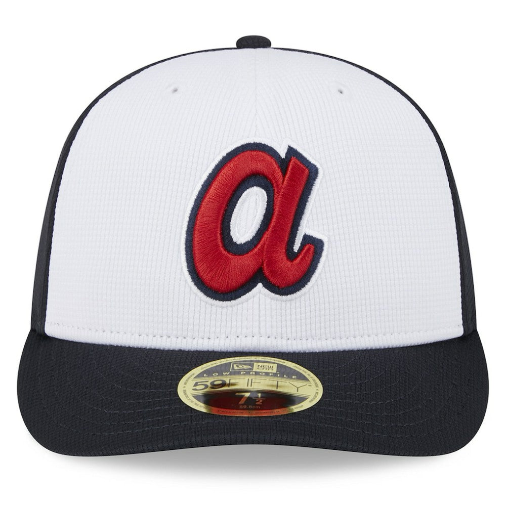 Atlanta Braves New Era 2025 Batting Practice Low Profile 59FIFTY Fitted Hat - White - New Era on Sale