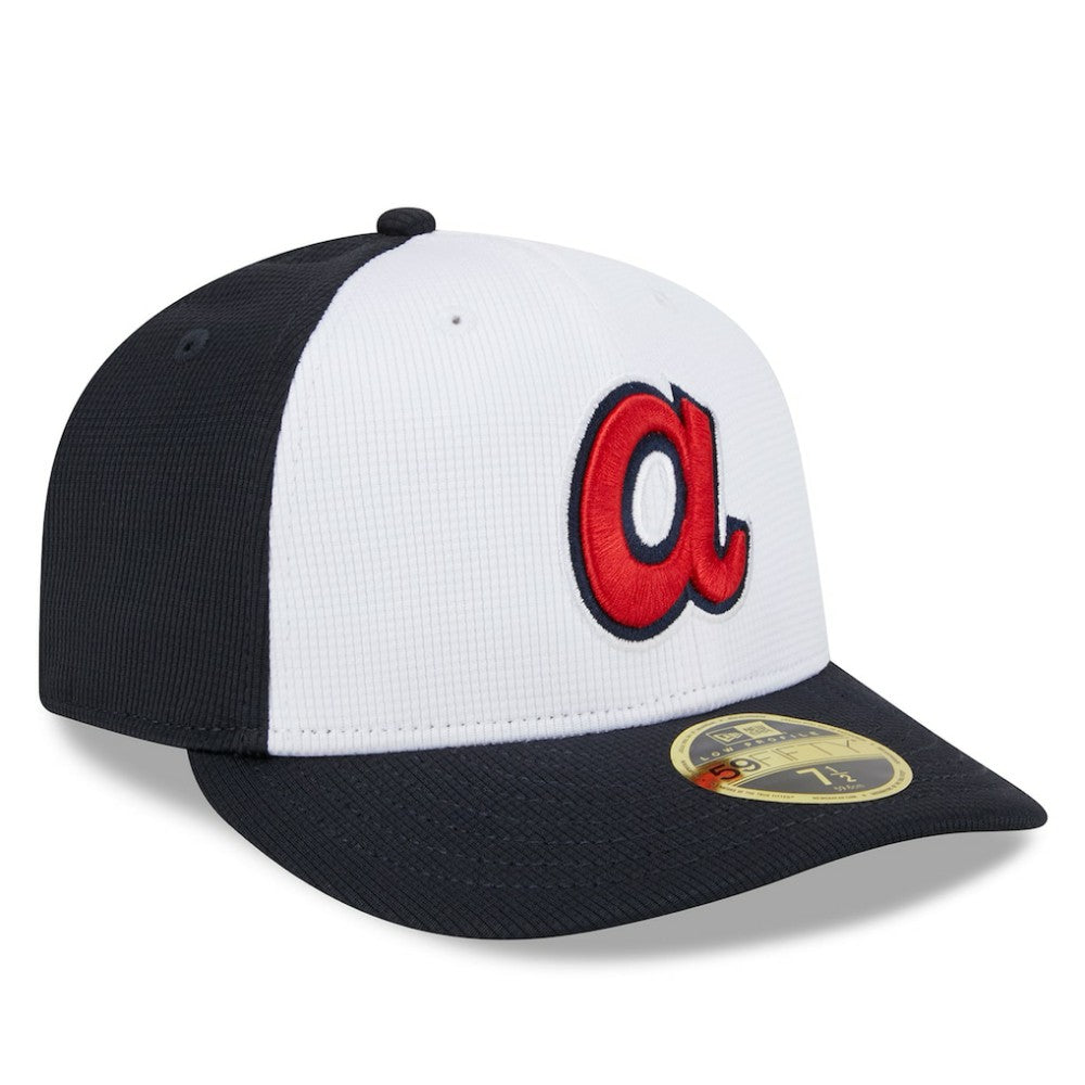 Atlanta Braves New Era 2025 Batting Practice Low Profile 59FIFTY Fitted Hat - White - New Era on Sale