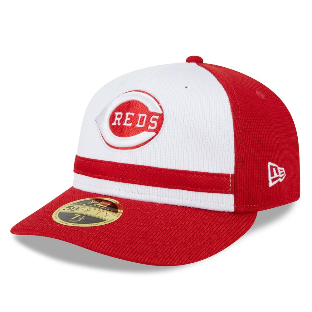 Cincinnati Reds New Era 2025 Batting Practice Low Profile 59FIFTY Fitted Hat - White - New Era Lifestyle