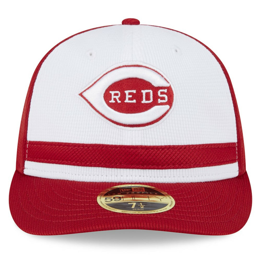 Cincinnati Reds New Era 2025 Batting Practice Low Profile 59FIFTY Fitted Hat - White - New Era Lifestyle