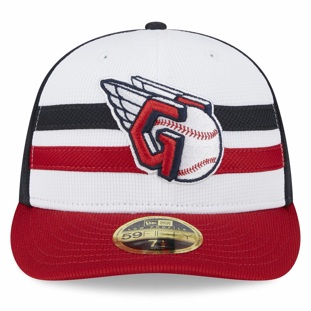 Cleveland Guardians New Era 2025 Batting Practice Low Profile 59FIFTY Fitted Hat - White - New Era Discount