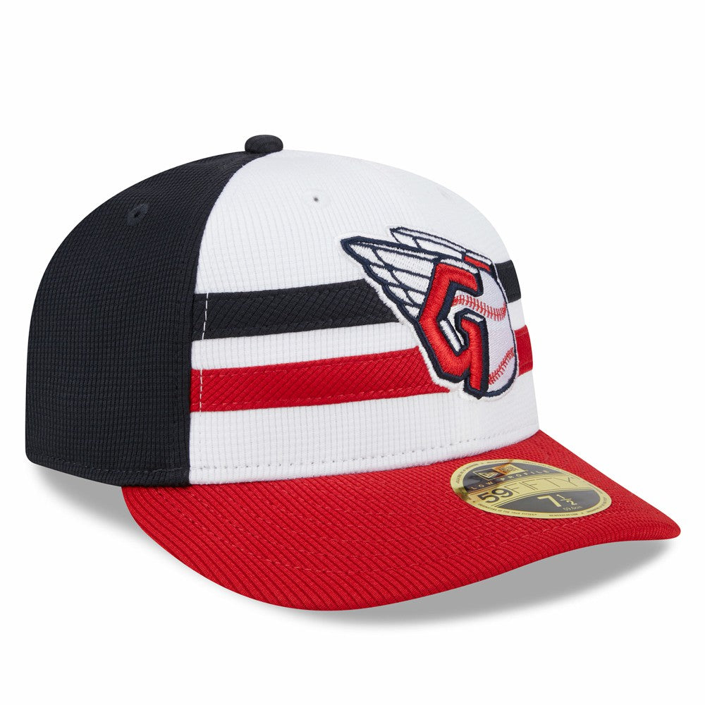 Cleveland Guardians New Era 2025 Batting Practice Low Profile 59FIFTY Fitted Hat - White - New Era Discount