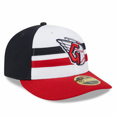 Cleveland Guardians New Era 2025 Batting Practice Low Profile 59FIFTY Fitted Hat - White - New Era Discount