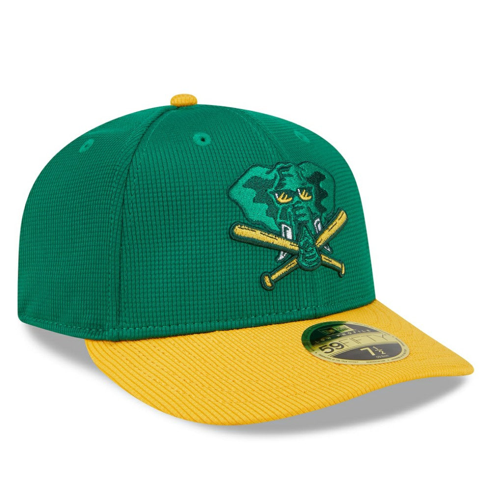 Athletics New Era 2025 Batting Practice Low Profile 59FIFTY Fitted Hat - Kelly Green - New Era Online