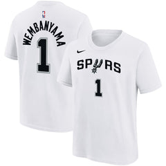 Victor Wembanyama San Antonio Spurs Youth Name & Number Association T-Shirt White | Nike Near Me