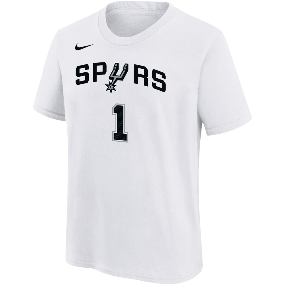 Victor Wembanyama San Antonio Spurs Youth Name & Number Association T-Shirt White | Nike Near Me