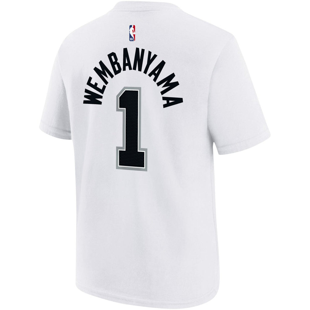 Victor Wembanyama San Antonio Spurs Youth Name & Number Association T-Shirt White | Nike Near Me