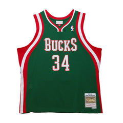 Giannis Antetokounmpo Milwaukee Bucks 2013/14 Hardwood Classics Swingman Jersey Hunter Green | Mitchell & Ness outlet