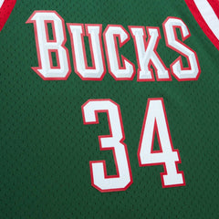 Giannis Antetokounmpo Milwaukee Bucks 2013/14 Hardwood Classics Swingman Jersey Hunter Green | Mitchell & Ness outlet