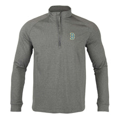 Boston Red Sox Levelwear City Connect Calibre Insignia Core Quarter-Zip Pullover Top - Heather Charcoal - MLB Sale