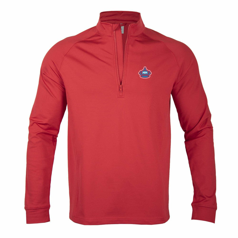 Miami Marlins Levelwear City Connect Calibre Insignia Core Quarter-Zip Pullover Top - Red - MLB Discount