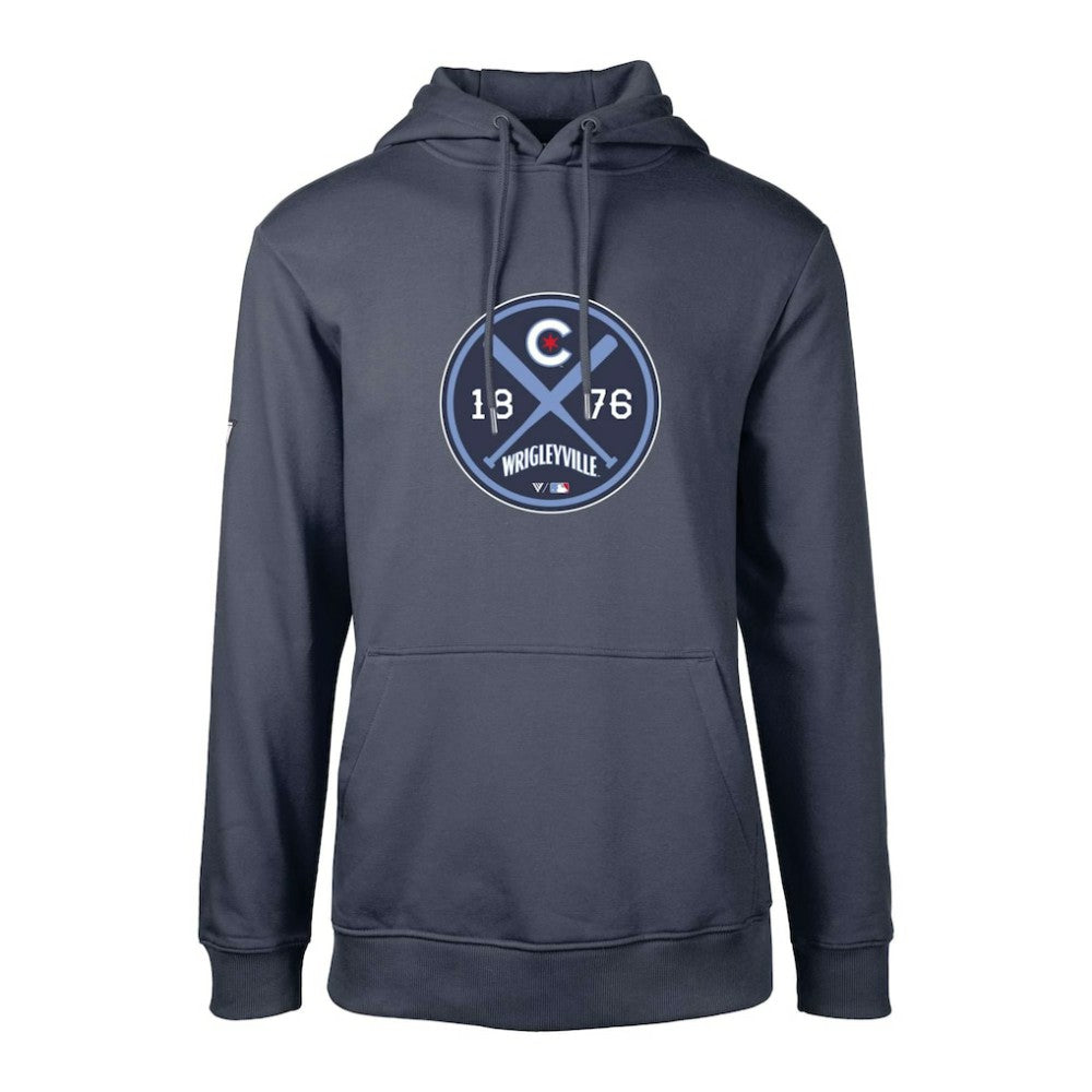 Chicago Cubs Levelwear City Connect Podium Strike Pullover Hoodie - Navy - MLB on Sale