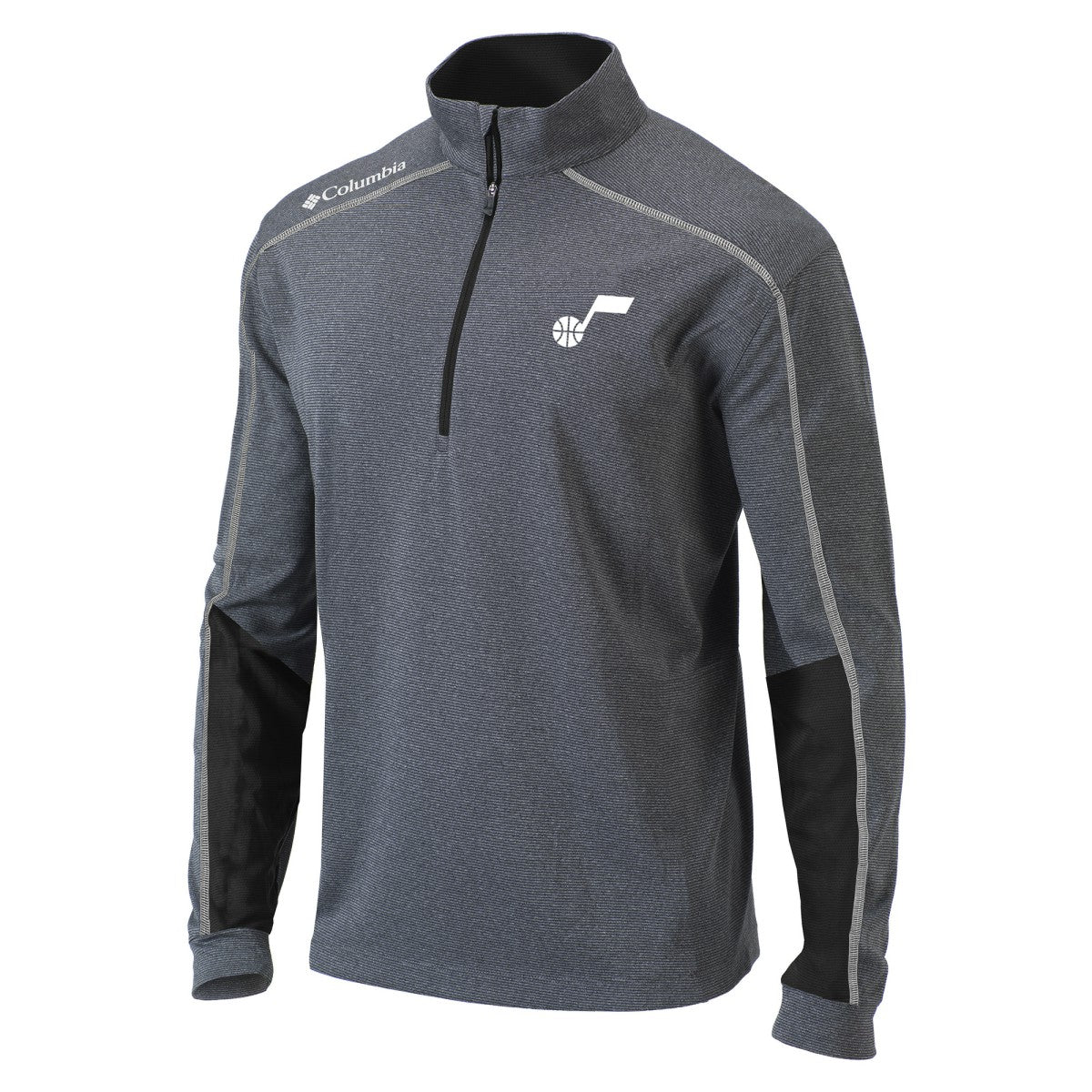 Utah Jazz Omni-Wick Shotgun 2.0 Quarter-Zip Pullover Top Black | Columbia outlet