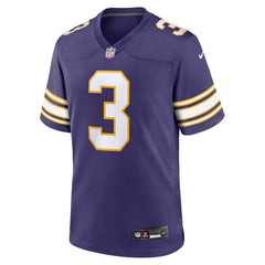 Nike Jordan Addison Minnesota Vikings Alternate Game Jersey Purple