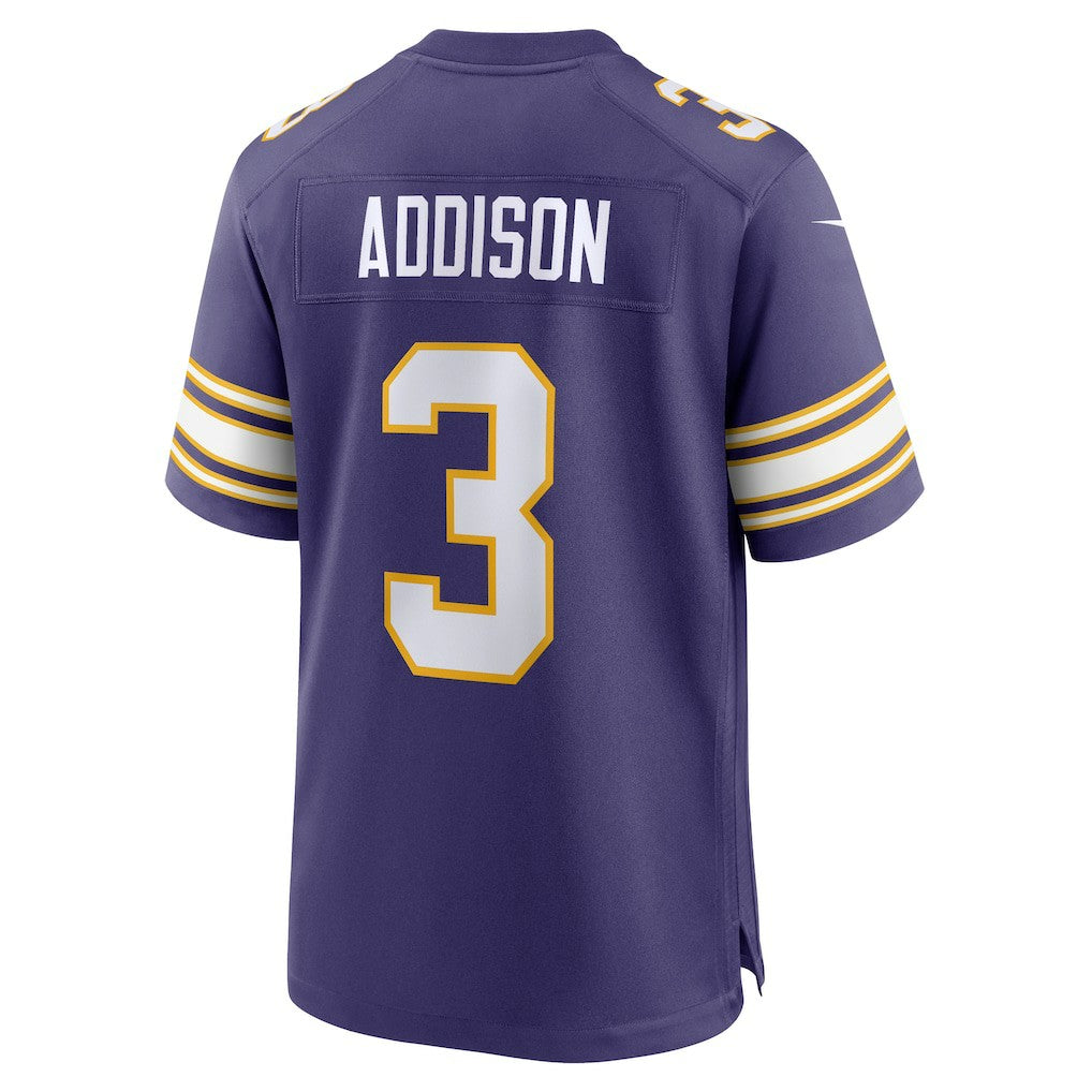 Nike Jordan Addison Minnesota Vikings Alternate Game Jersey Purple