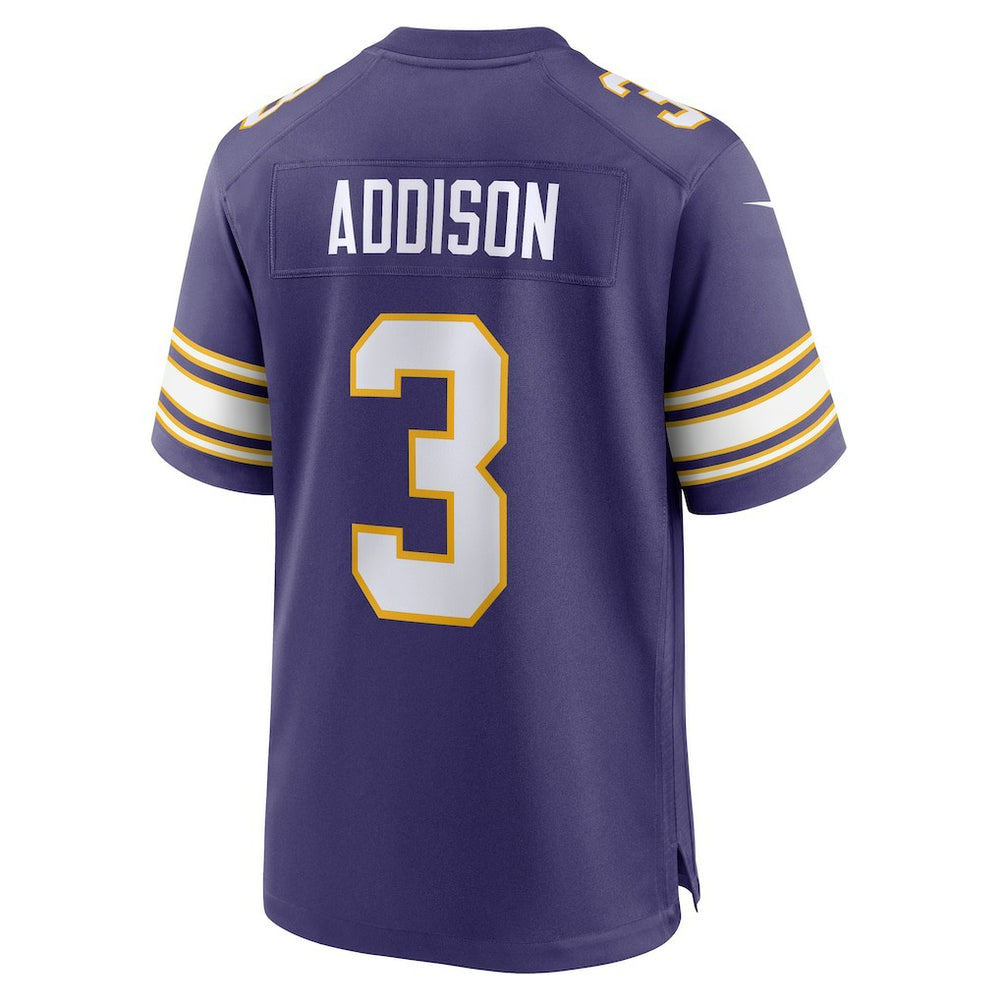 Nike Jordan Addison Minnesota Vikings Alternate Game Jersey Purple