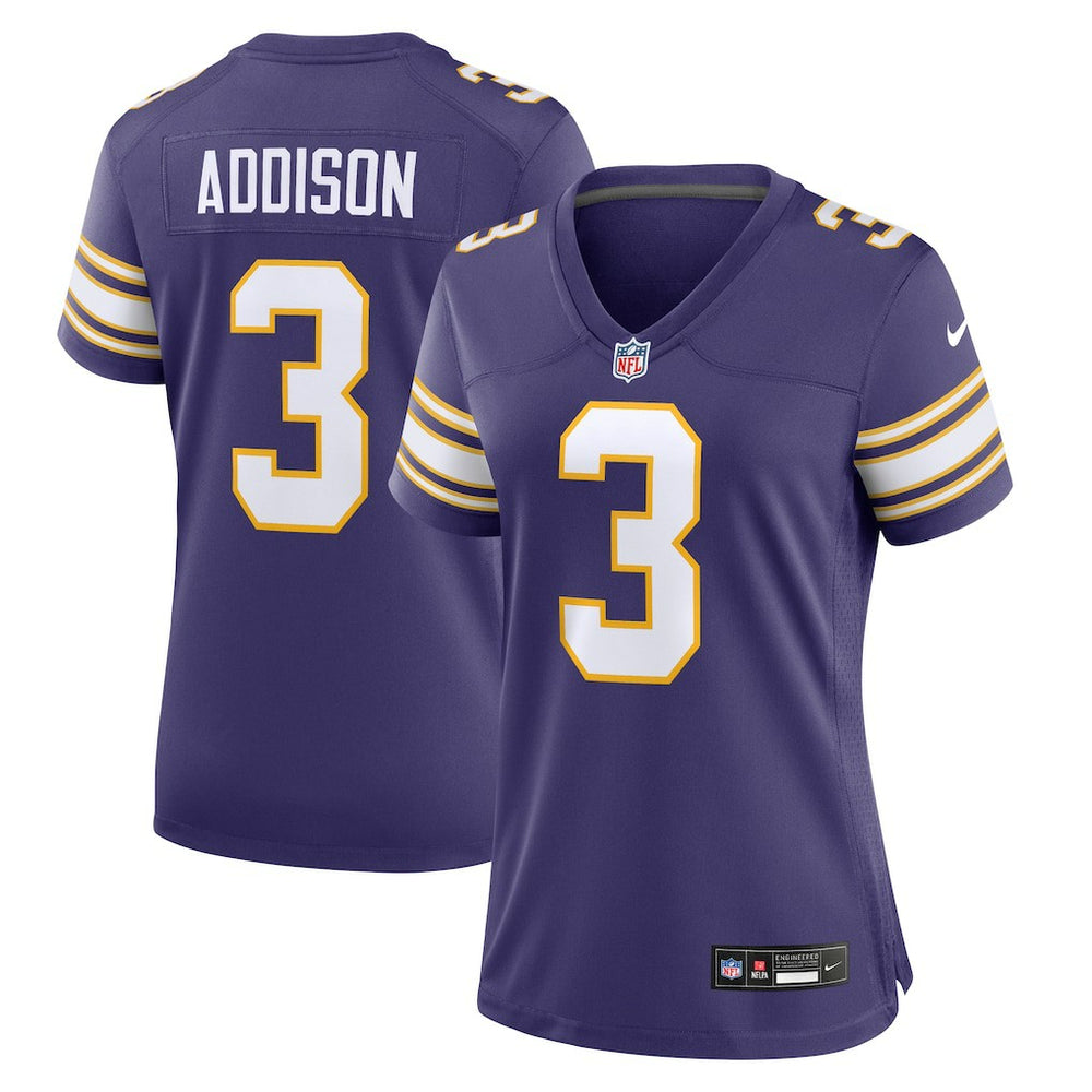 Nike Jordan Addison Minnesota Vikings Women's Alternate Game Jersey Purple