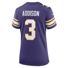 Nike Jordan Addison Minnesota Vikings Women's Alternate Game Jersey Purple