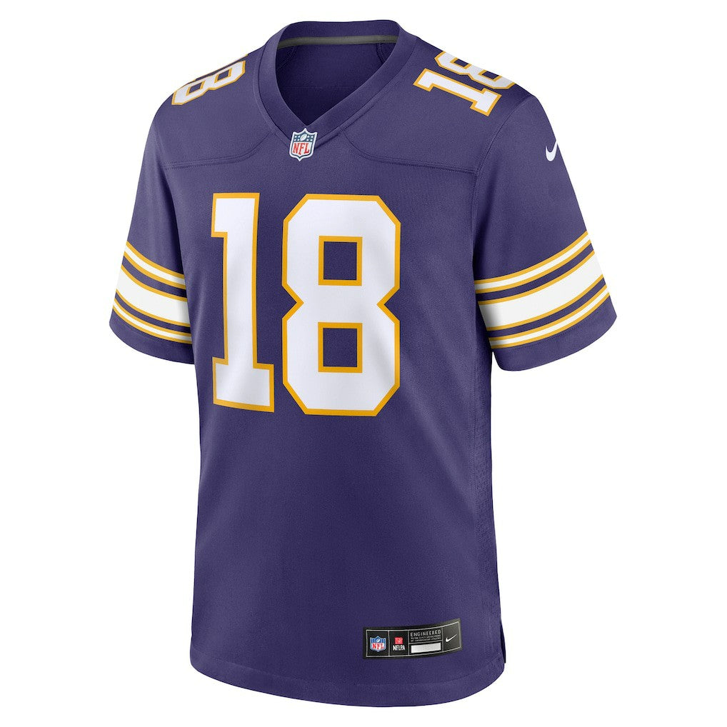 Nike Justin Jefferson Minnesota Vikings Classic Player Game Jersey Purple