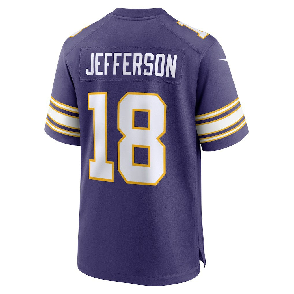 Nike Justin Jefferson Minnesota Vikings Classic Player Game Jersey Purple