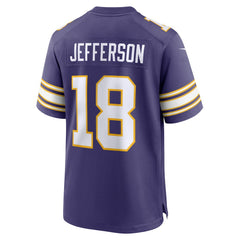 Nike Justin Jefferson Minnesota Vikings Classic Player Game Jersey Purple