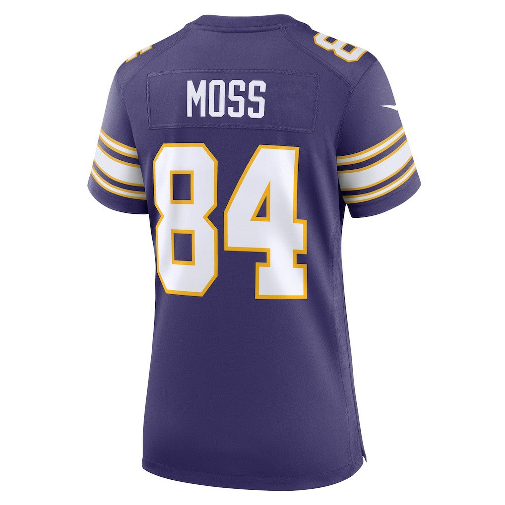 Nike Randy Moss Minnesota Vikings Women's Classic Retired Player Game Jersey Purple