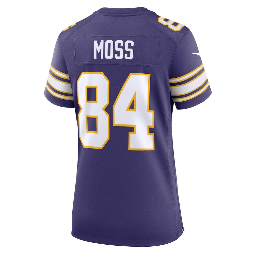 Nike Randy Moss Minnesota Vikings Women's Classic Retired Player Game Jersey Purple