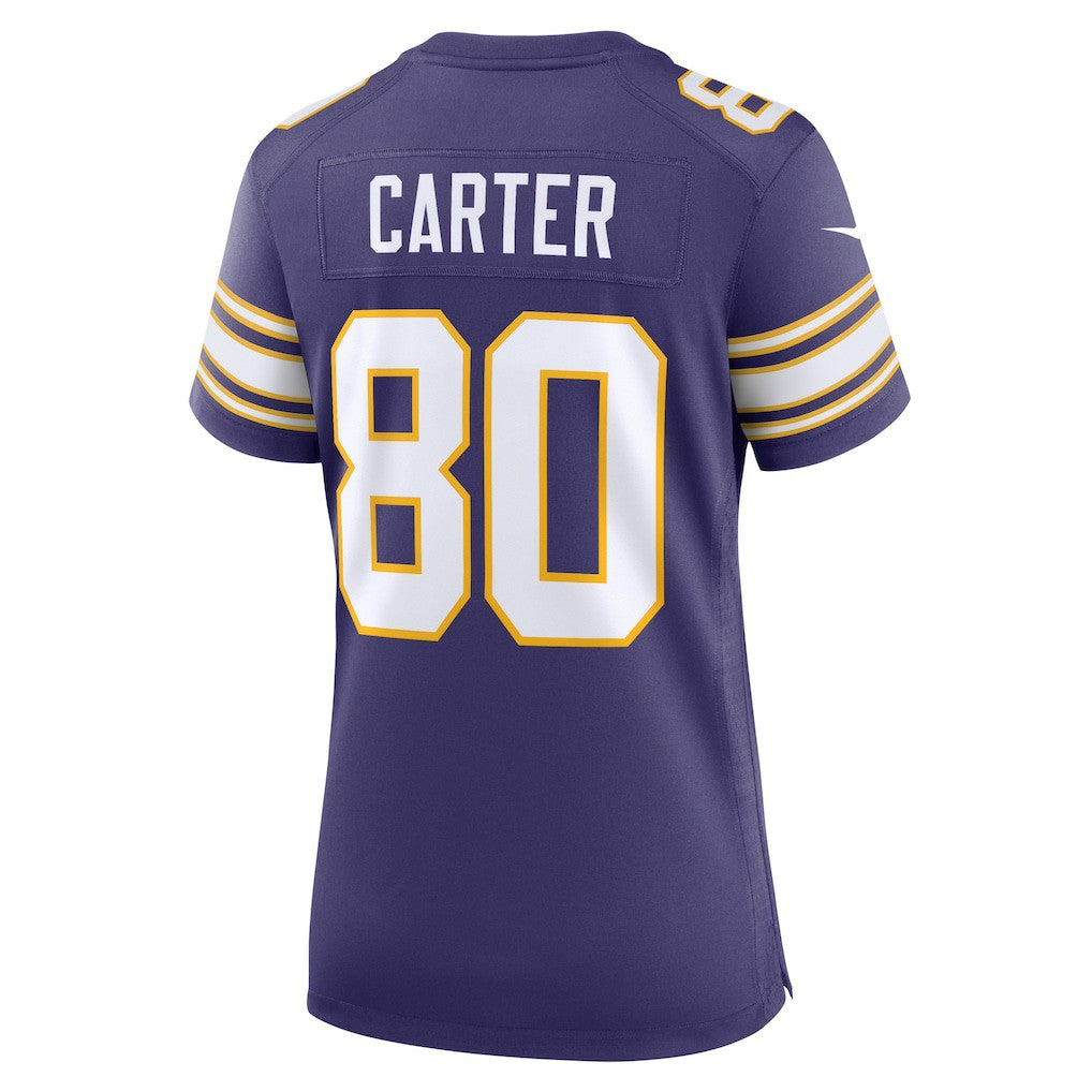Nike Cris Carter Minnesota Vikings Women's Classic Retired Player Game Jersey Purple