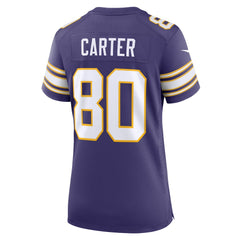 Nike Cris Carter Minnesota Vikings Women's Classic Retired Player Game Jersey Purple
