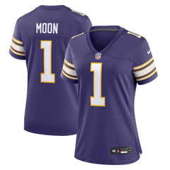 Nike Warren Moon Minnesota Vikings Women's Classic Retired Player Game Jersey Purple