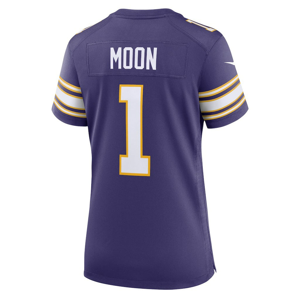 Nike Warren Moon Minnesota Vikings Women's Classic Retired Player Game Jersey Purple