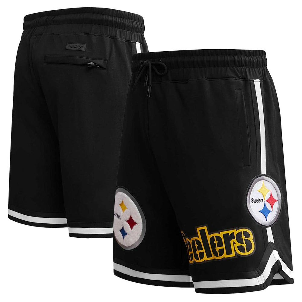 Pittsburgh Steelers Pro Standard Classic Chenille Shorts Black