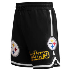 Pittsburgh Steelers Pro Standard Classic Chenille Shorts Black
