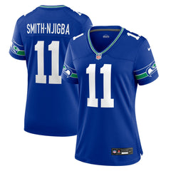 Nike Jaxon Smith-Njigba Seattle Seahawks Women's Throwback Player Game Jersey Royal