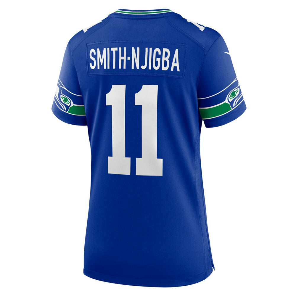 Nike Jaxon Smith-Njigba Seattle Seahawks Women's Throwback Player Game Jersey Royal
