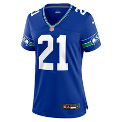 Nike Devon Witherspoon Seattle Seahawks Women's Throwback Player Game Jersey Royal