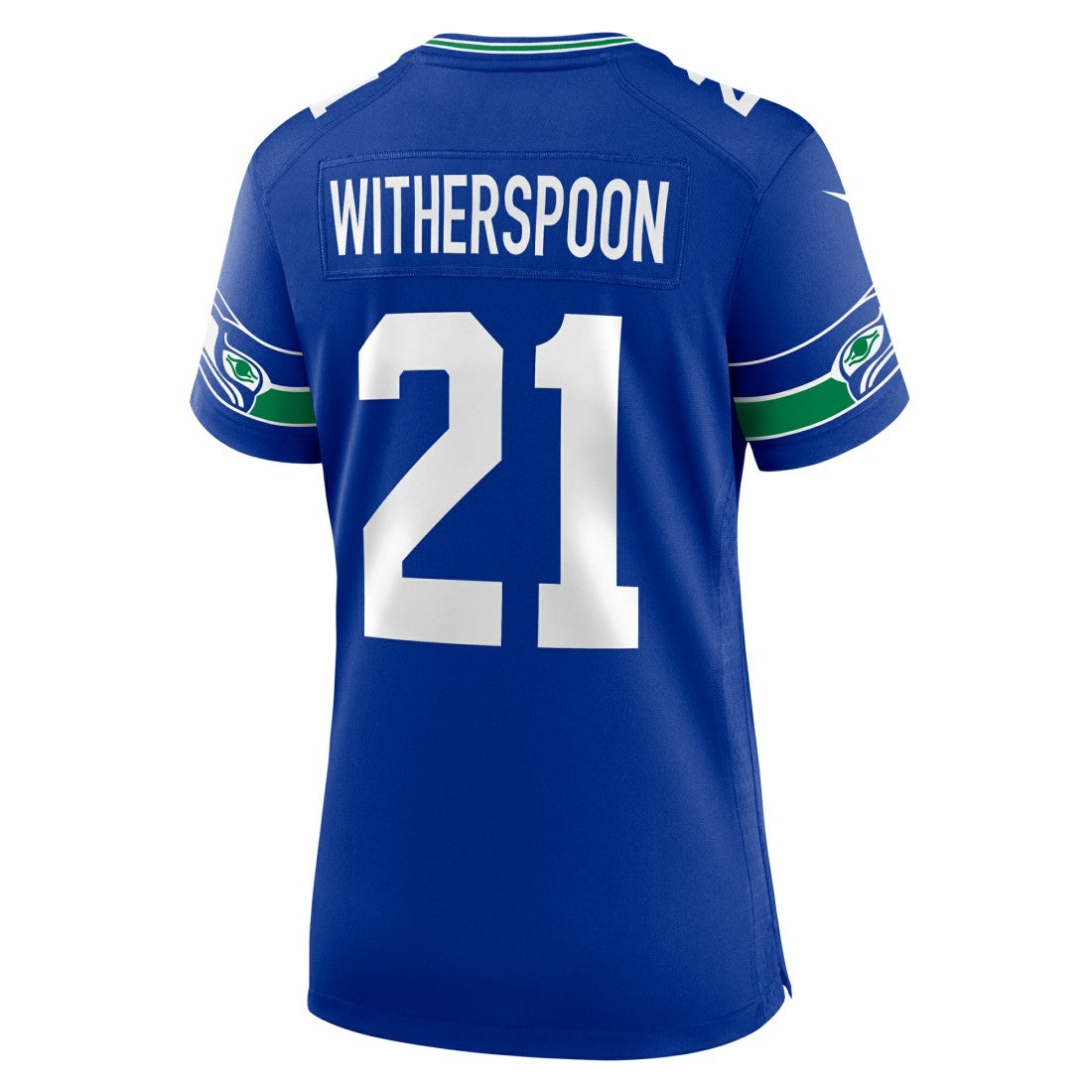 Nike Devon Witherspoon Seattle Seahawks Women's Throwback Player Game Jersey Royal