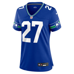 Nike Tariq Woolen Seattle Seahawks Women's Throwback Player Game Jersey Royal