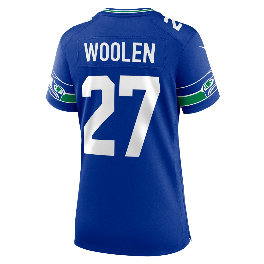 Nike Tariq Woolen Seattle Seahawks Women's Throwback Player Game Jersey Royal