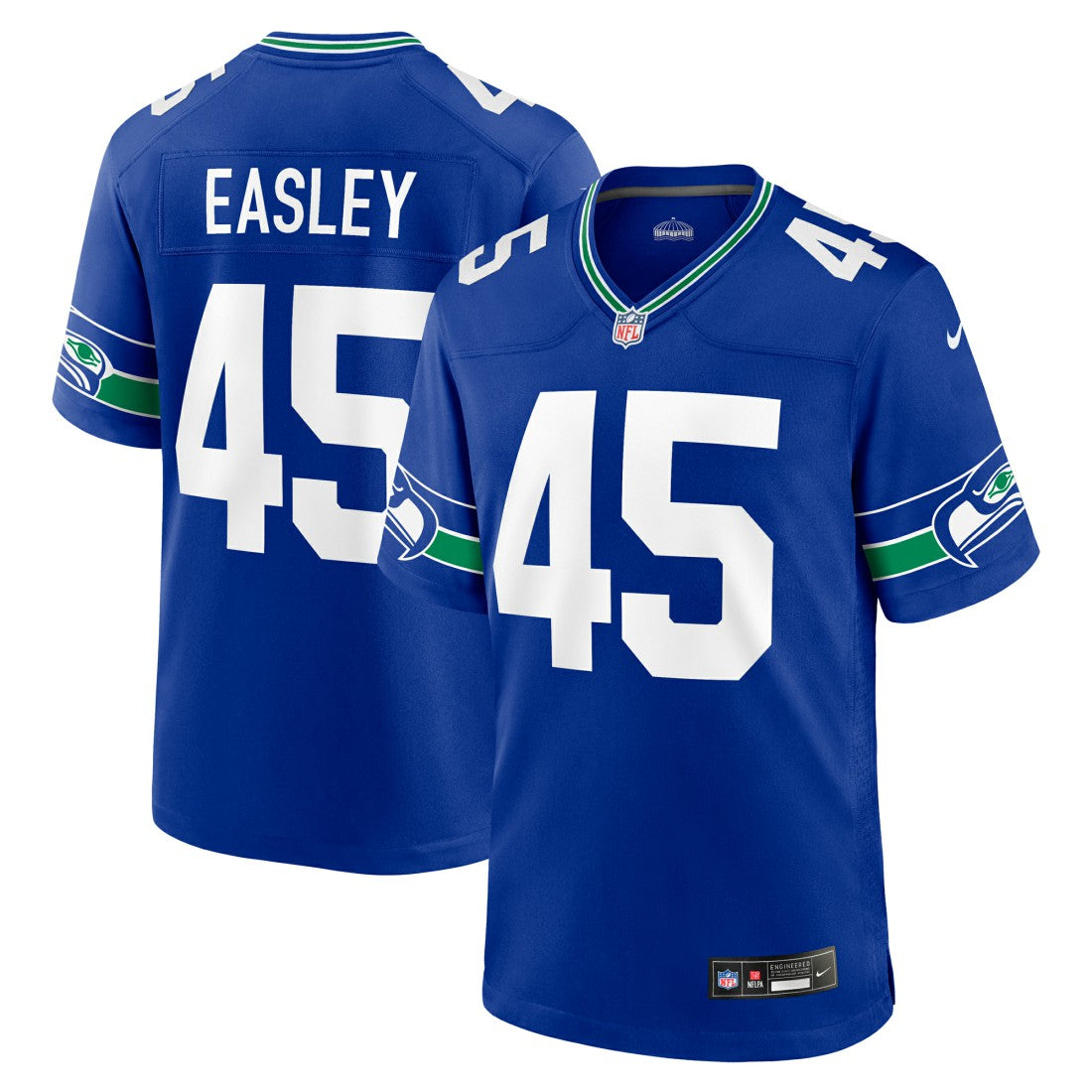 Nike Kenny Easley Seattle Seahawks Retired Player Alternate Game Jersey Royal