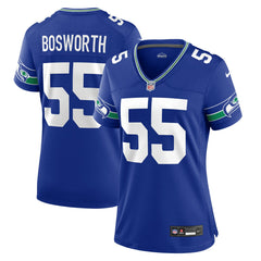 Nike Brian Bosworth Seattle Seahawks Women's Throwback Retired Player Game Jersey Royal