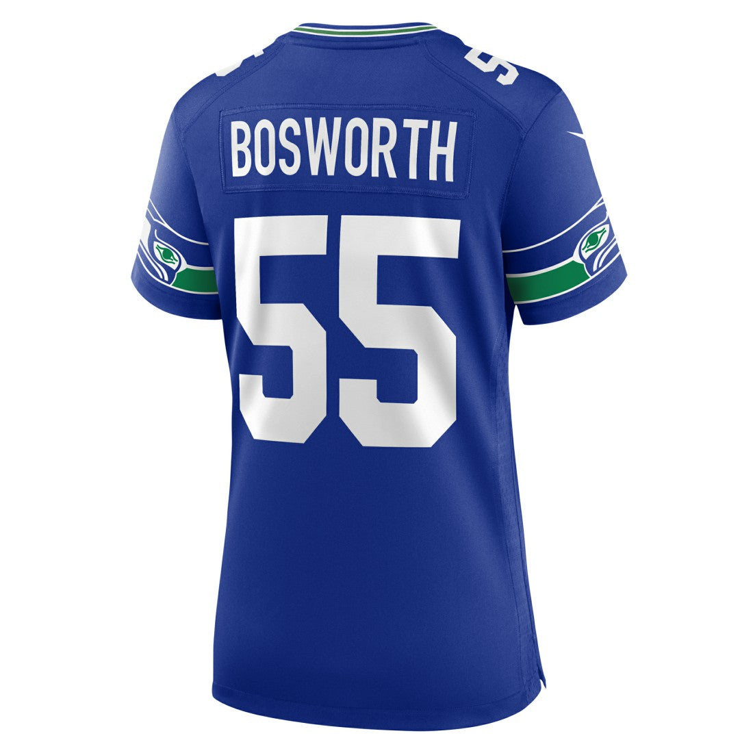 Nike Brian Bosworth Seattle Seahawks Women's Throwback Retired Player Game Jersey Royal