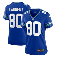 Nike Steve Largent Seattle Seahawks Women's Throwback Retired Player Game Jersey Royal