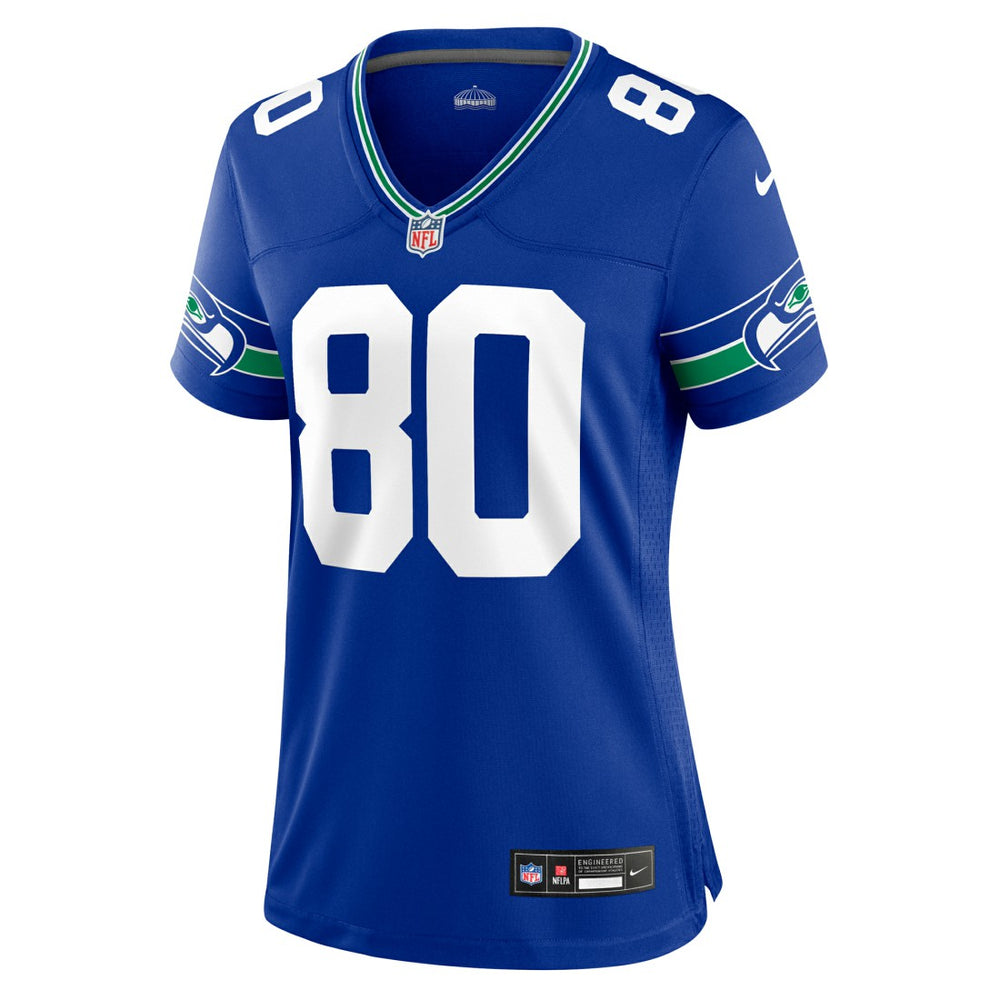 Nike Steve Largent Seattle Seahawks Women's Throwback Retired Player Game Jersey Royal