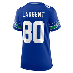 Nike Steve Largent Seattle Seahawks Women's Throwback Retired Player Game Jersey Royal