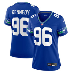 Nike Cortez Kennedy Seattle Seahawks Women's Throwback Player Game Jersey Royal