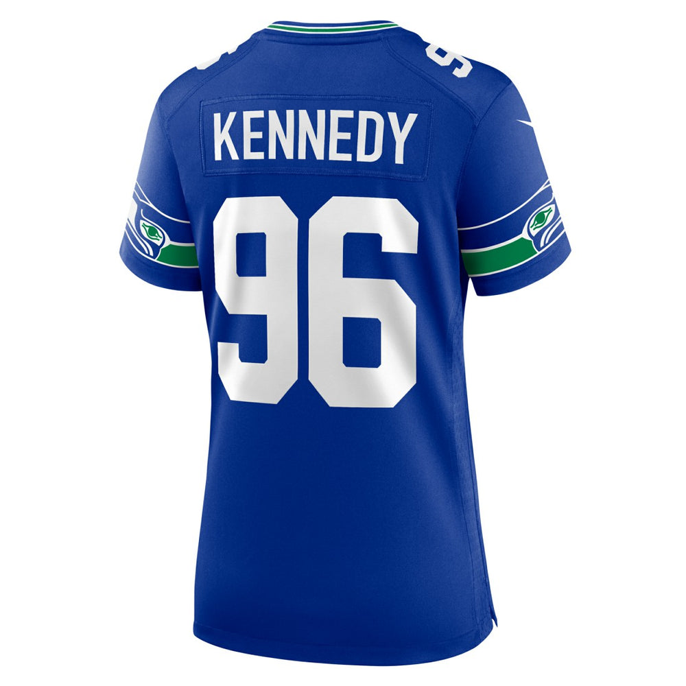 Nike Cortez Kennedy Seattle Seahawks Women's Throwback Player Game Jersey Royal